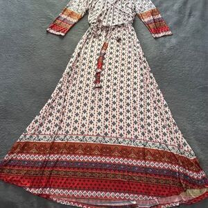 Plus Size Women’s Long Stretchy Boho Dress